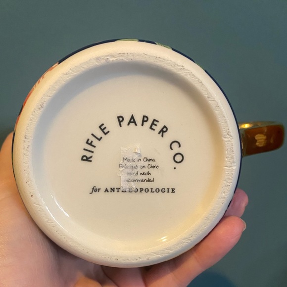 Anthropologie Rifle Paper Co Garden Party Monogram “D” 🌺 Mug - Picture 6 of 9